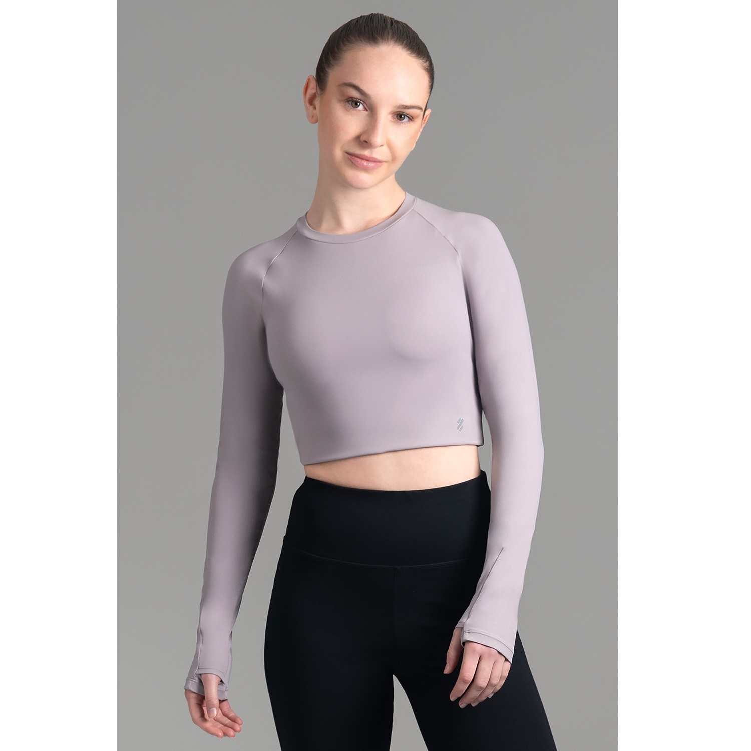 ULTIMATE TOP ML SPORT MUJER RAGLAN COOL GRAY - 1