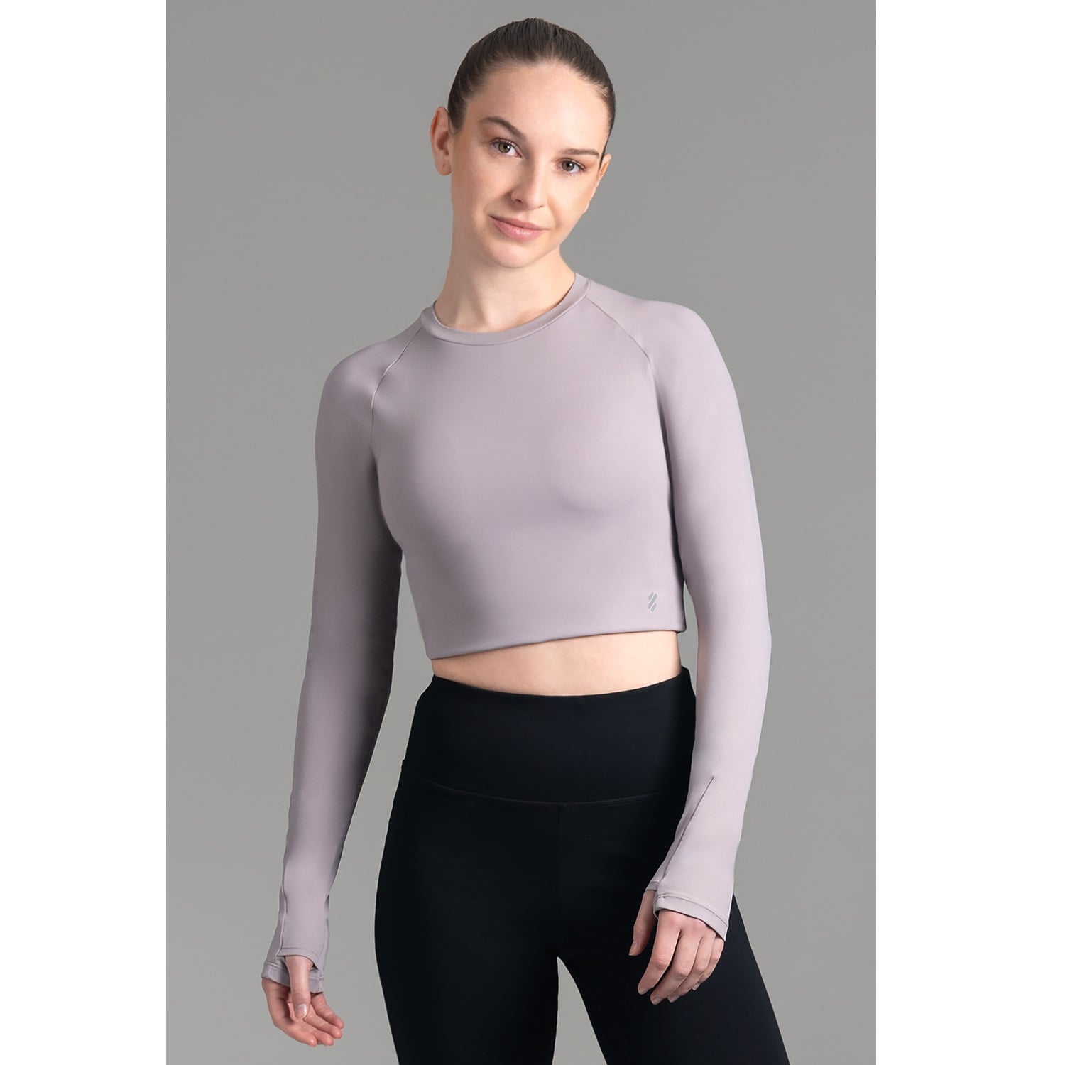 ULTIMATE TOP ML SPORT MUJER RAGLAN COOL GRAY - 1