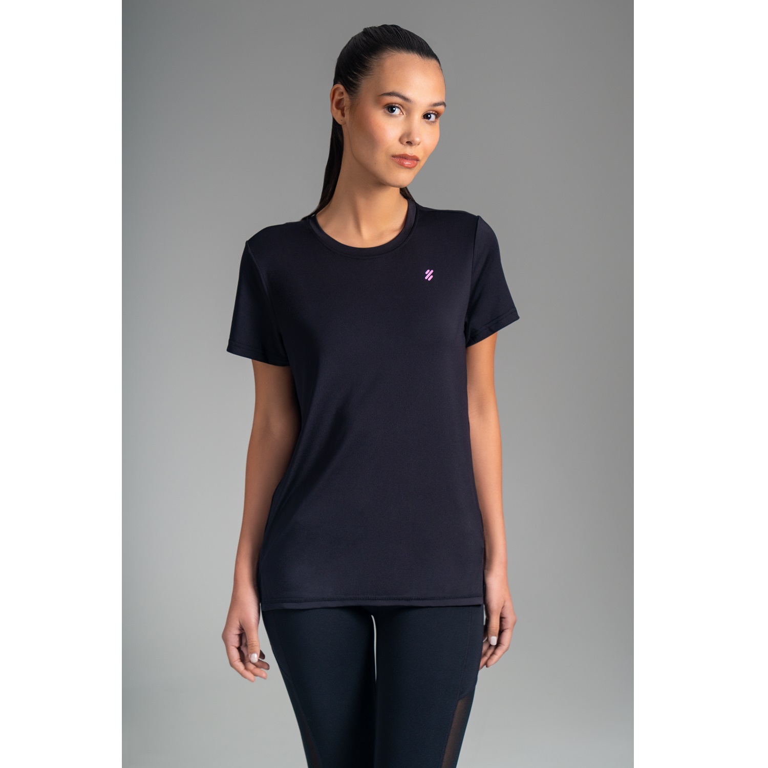 ULTIMATE POLERA MC SPORT MUJER BLACK - 1