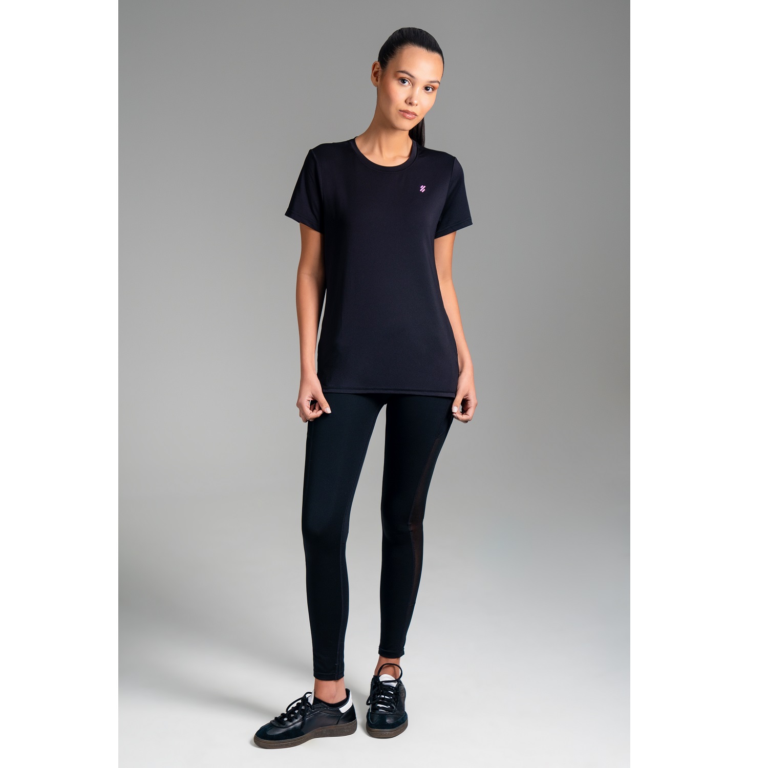 ULTIMATE POLERA MC SPORT MUJER BLACK - 3