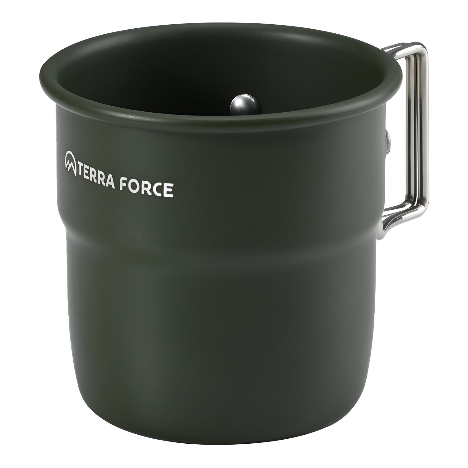 TAZA ALUMINIO CAMPING 300 ML VERDE OSCURO - 1