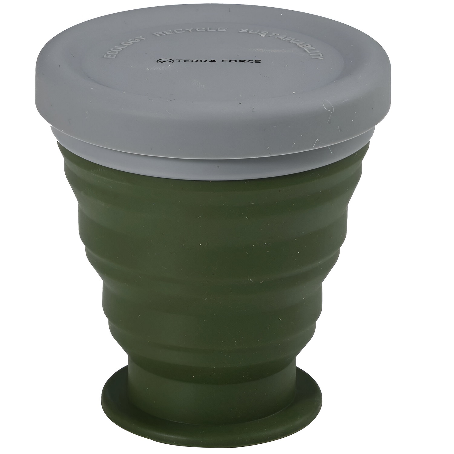 SET TETERA Y POTES SILICONA PLEGABLE CAMPING MILITAR - 2