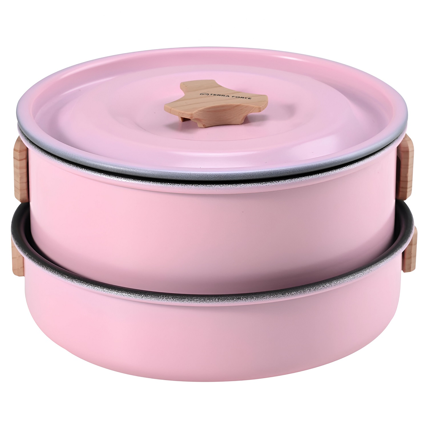 SET OLLAS ALUMINIO ANTI-ADHERENTE 4 PIEZAS ROSADO - 7