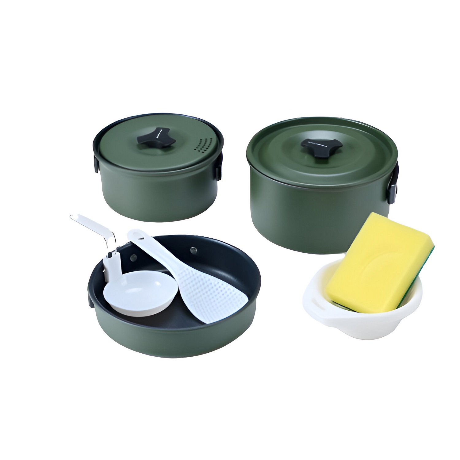 SET OLLAS ALUMINIO CAMPING 3 PIEZAS - 1