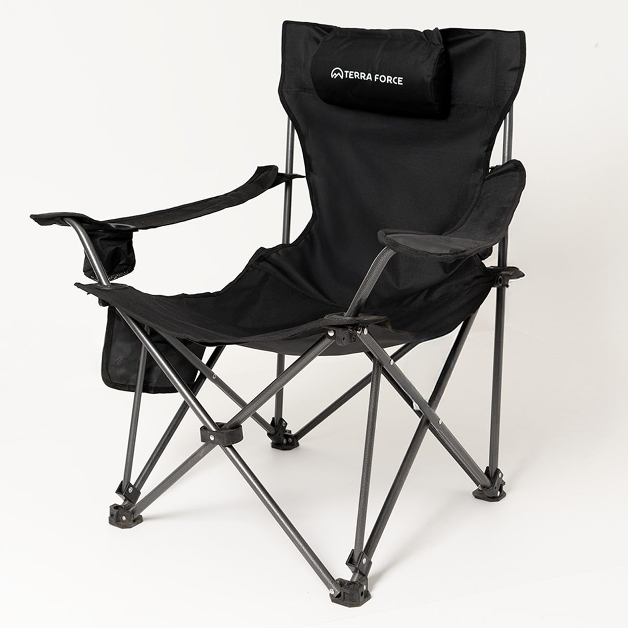 SILLA PLEGABLE CAMPING CON APOYA BRAZOS Y PIES PREMIUM - 5