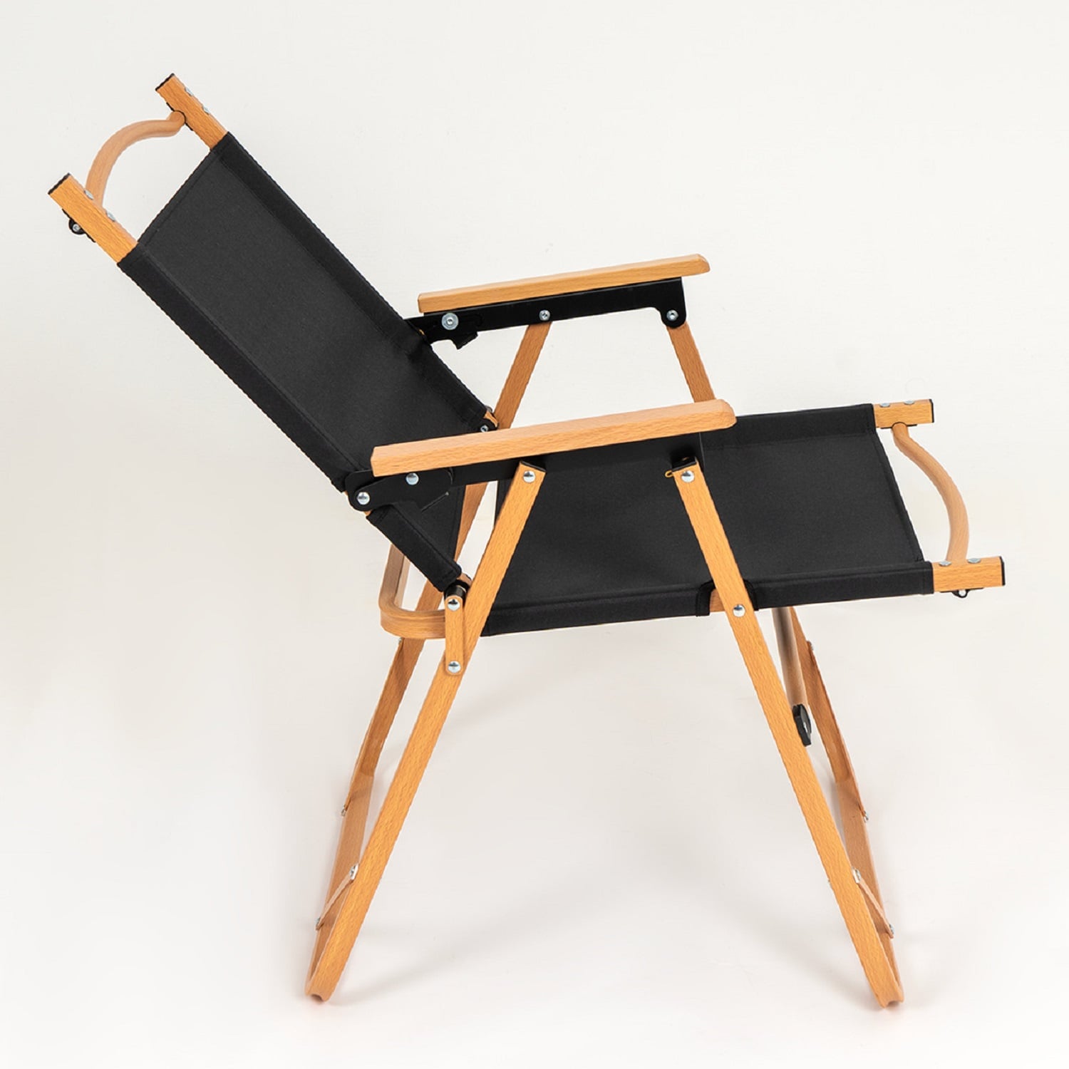 SILLA PLEGABLE CAMPING RECLINABLE COLBÚN - EN COLOR NEGRO - 3
