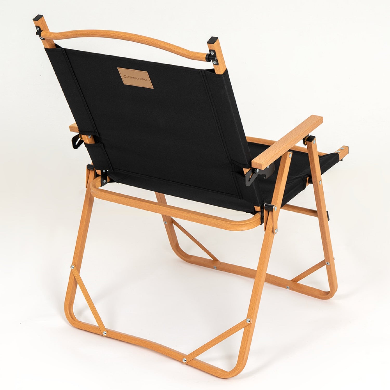 SILLA PLEGABLE CAMPING RECLINABLE COLBÚN - EN COLOR NEGRO - 4