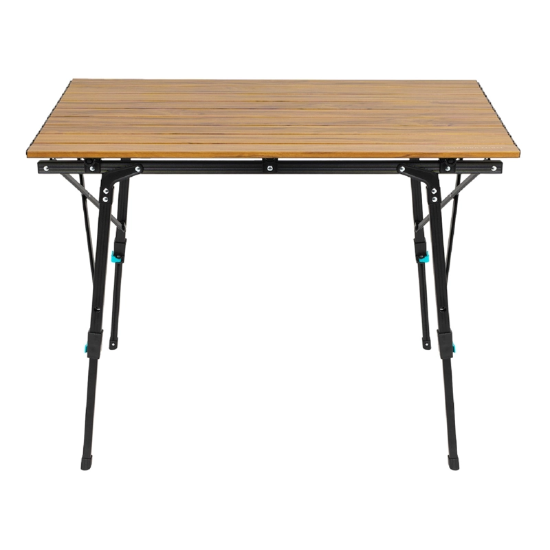 MESA DE CAMPING ALTURA AJUSTABLE COLBÚN - MARRÓN - 2