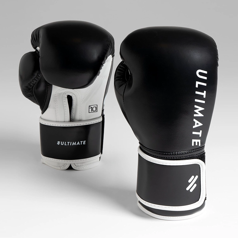 GUANTE BOXEO ALI - BLACK AND WHITE 12 OZ - 1
