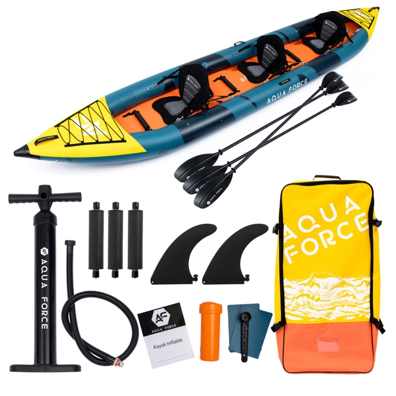 KAYAK INFLABLE DROP STITCH 3 PERSONAS 500CM PAKI - 2