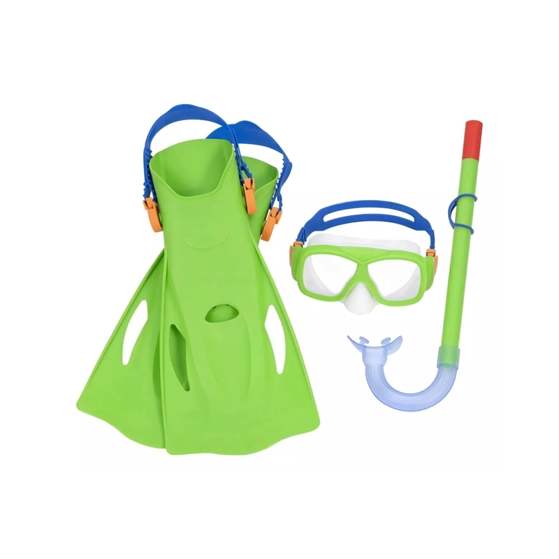 KIT DE BUCEO SNORKEL - BESTWAY COLOR VERDE - 1