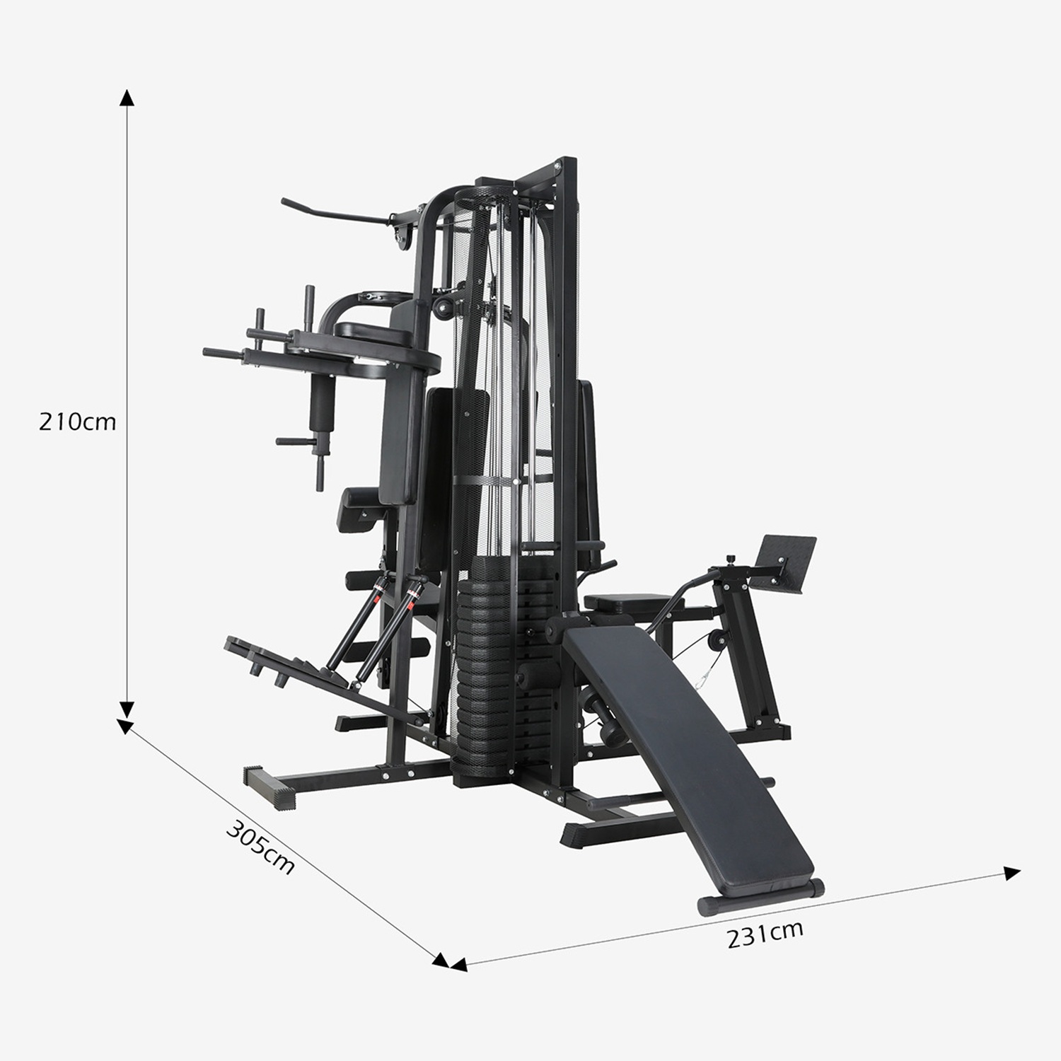 HOME GYM MULTIFUNCION X600 ELITE 100 KG - 9