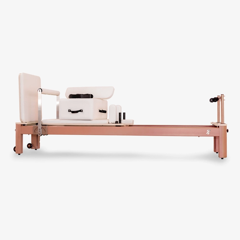 PILATES REFORMER ALUMINIO R700 ELITE - ROSADO - 2