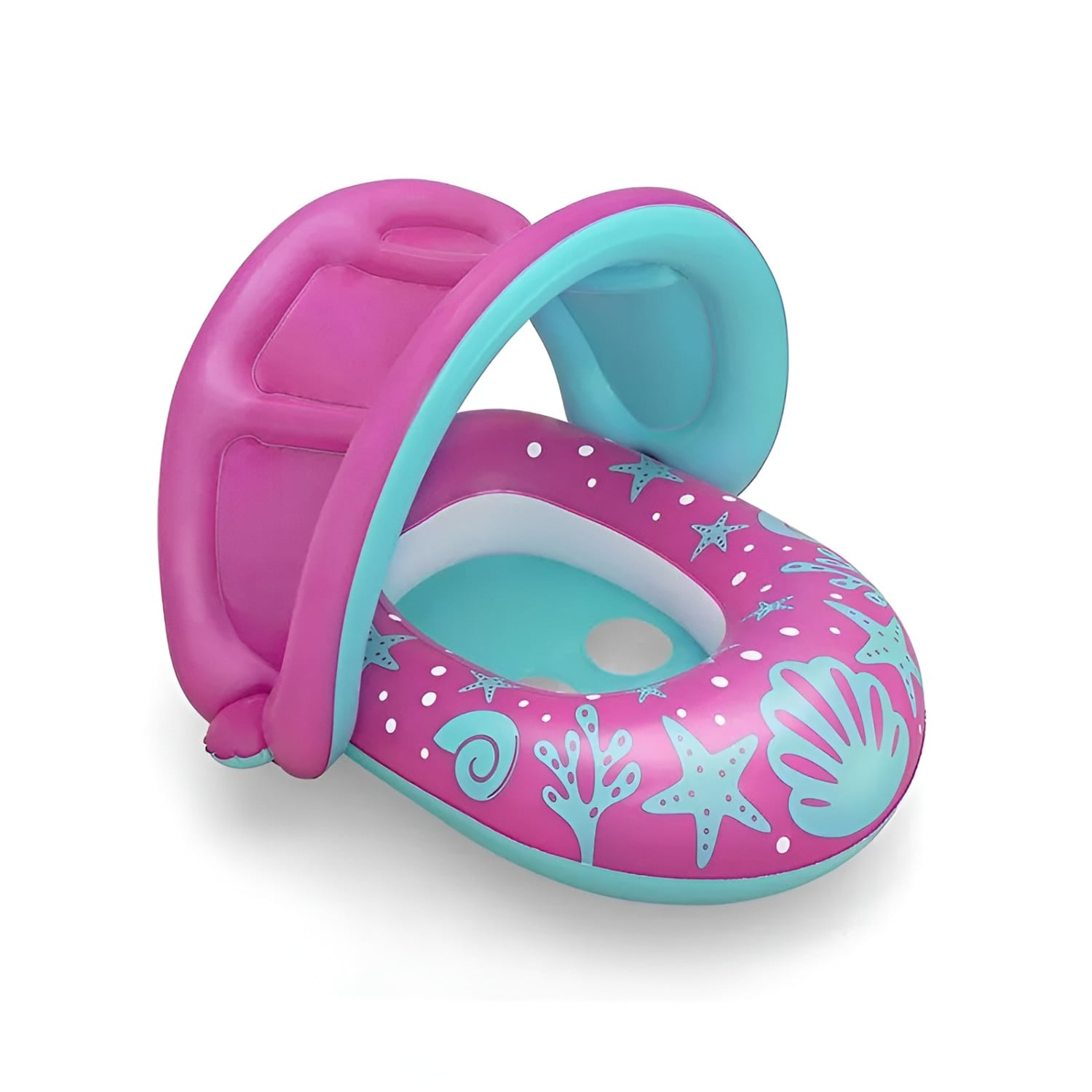 FLOTADOR ASIENTO PARA BEBE ROSA - BESTWAY - 1