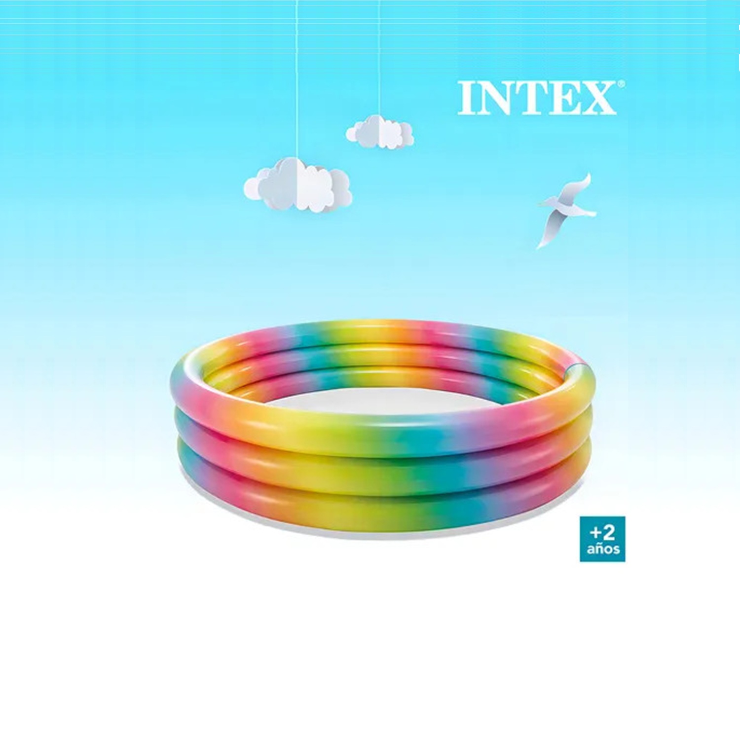 PISCINA INFLABLE REDONDA 168 X 38CM INTEX - 4