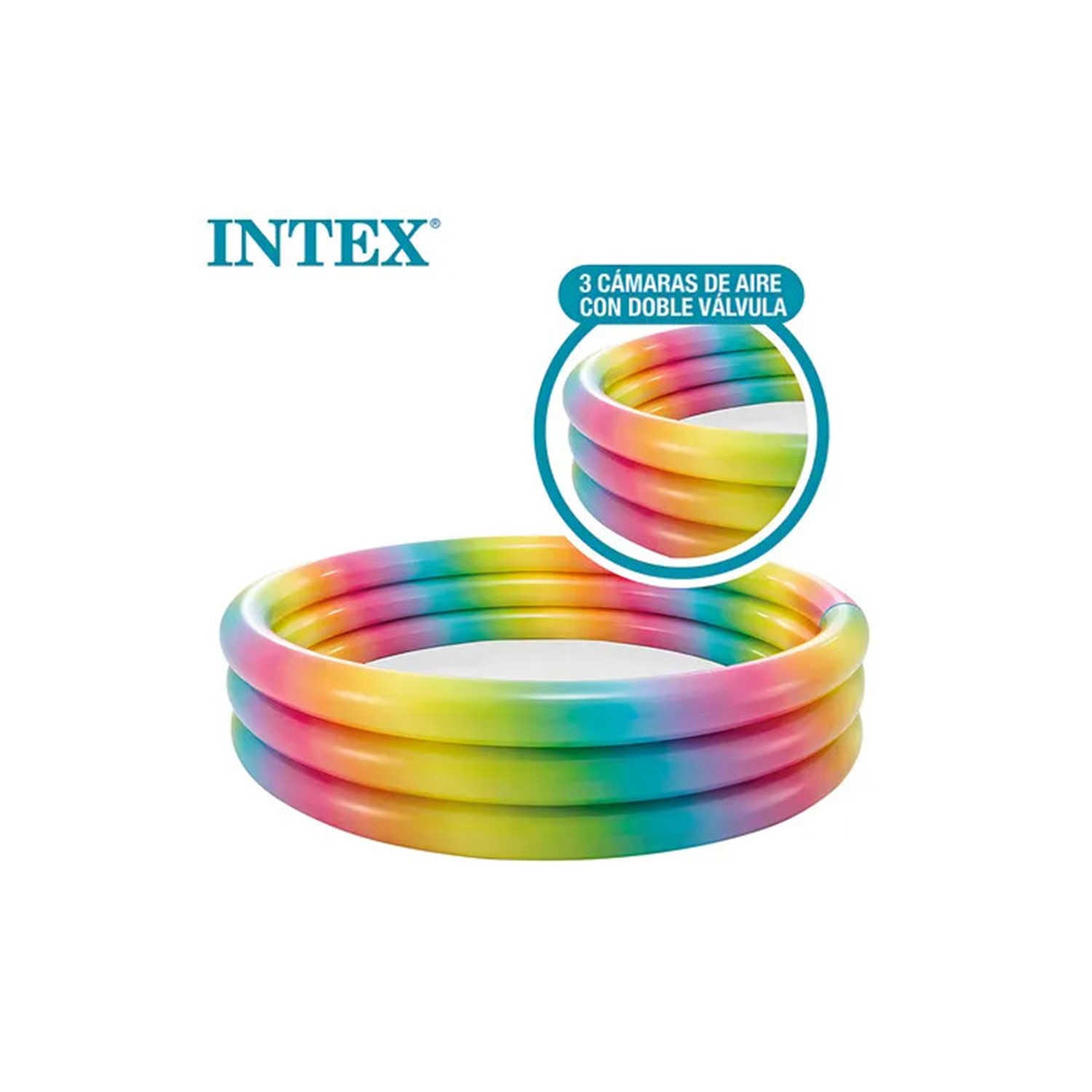 PISCINA INFLABLE REDONDA 168 X 38CM INTEX - 5