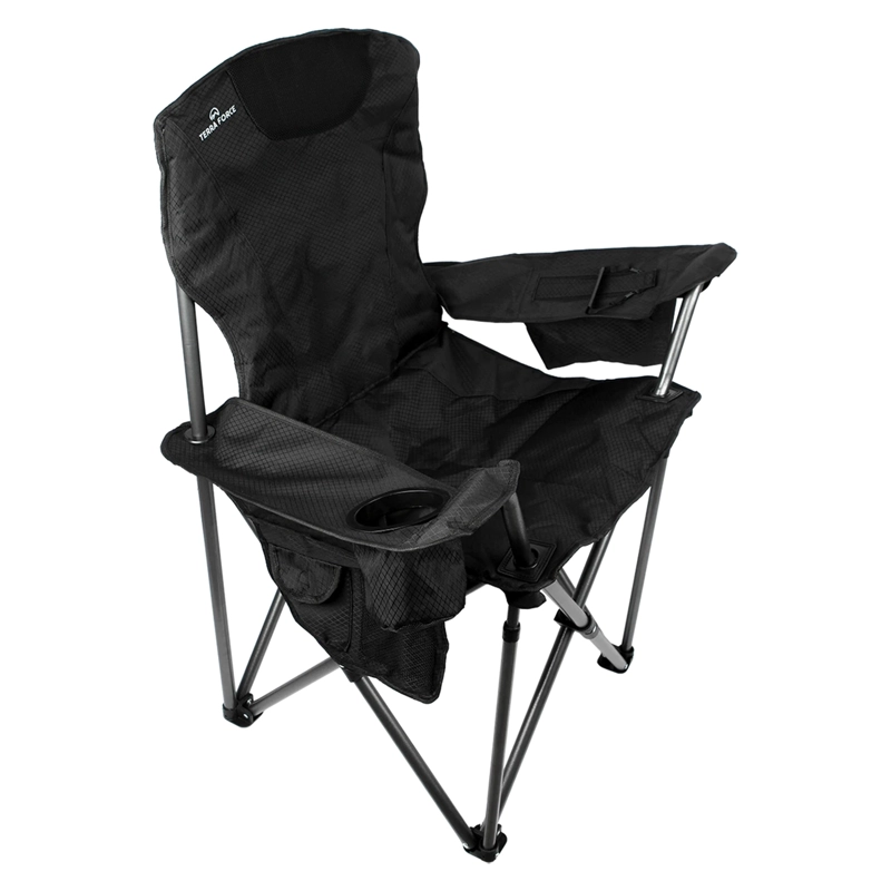 SILLA DE CAMPING PLEGABLE ACOLCHADA CON COOLER PREMIUM - 1