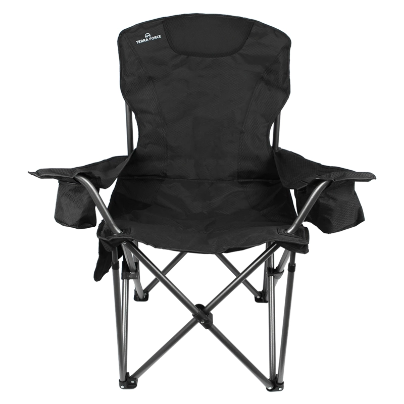 SILLA DE CAMPING PLEGABLE ACOLCHADA CON COOLER PREMIUM - 2