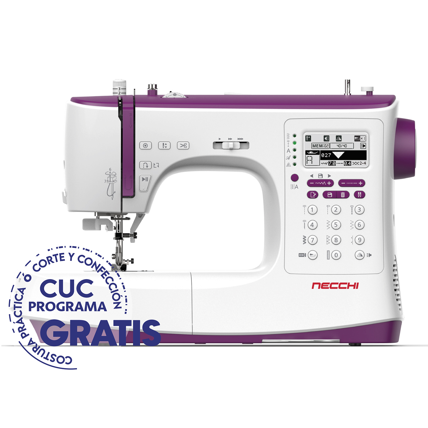 MAQUINA DE COSER NECCHI NC204A MÁQUINA DE COSER NC-204D - 1