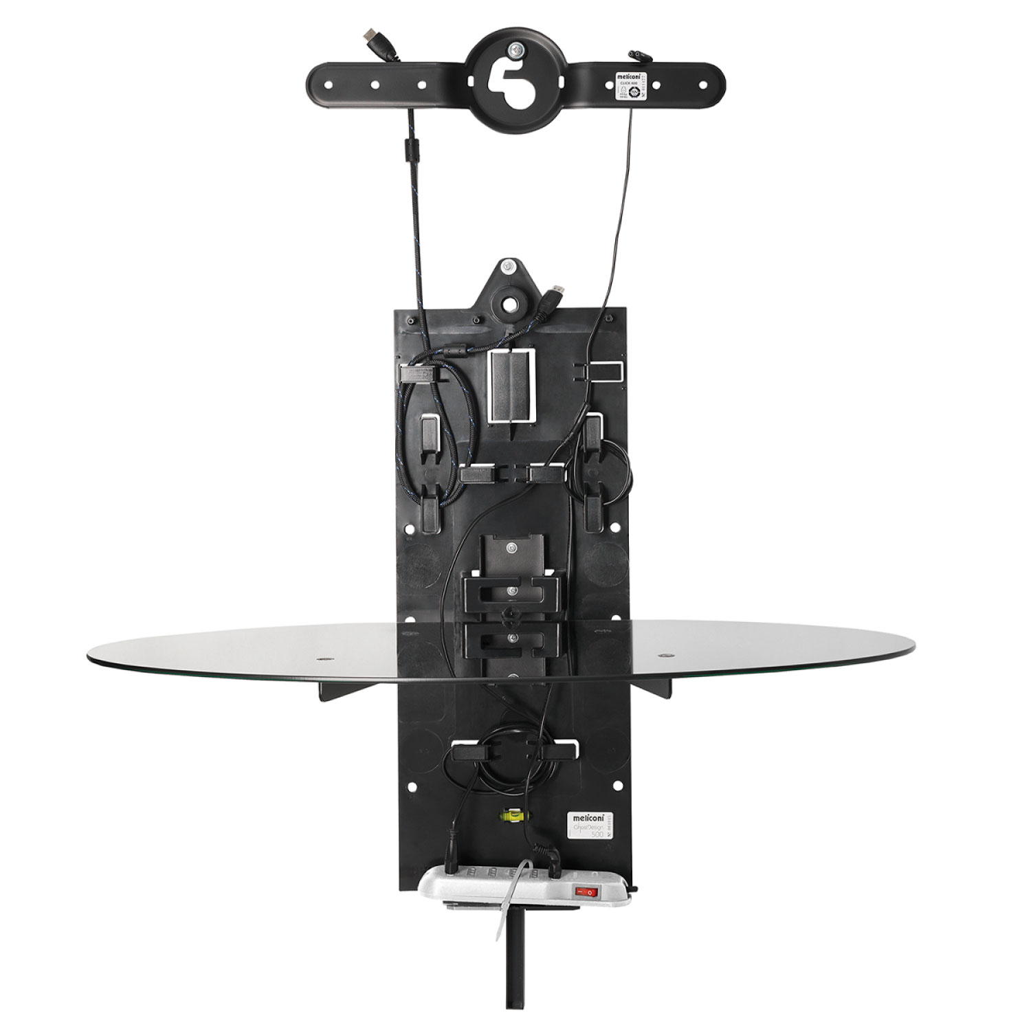 RACK TV MELICONI GHOST DESIGN 500 METAL NEGRO ITALIANO - 2