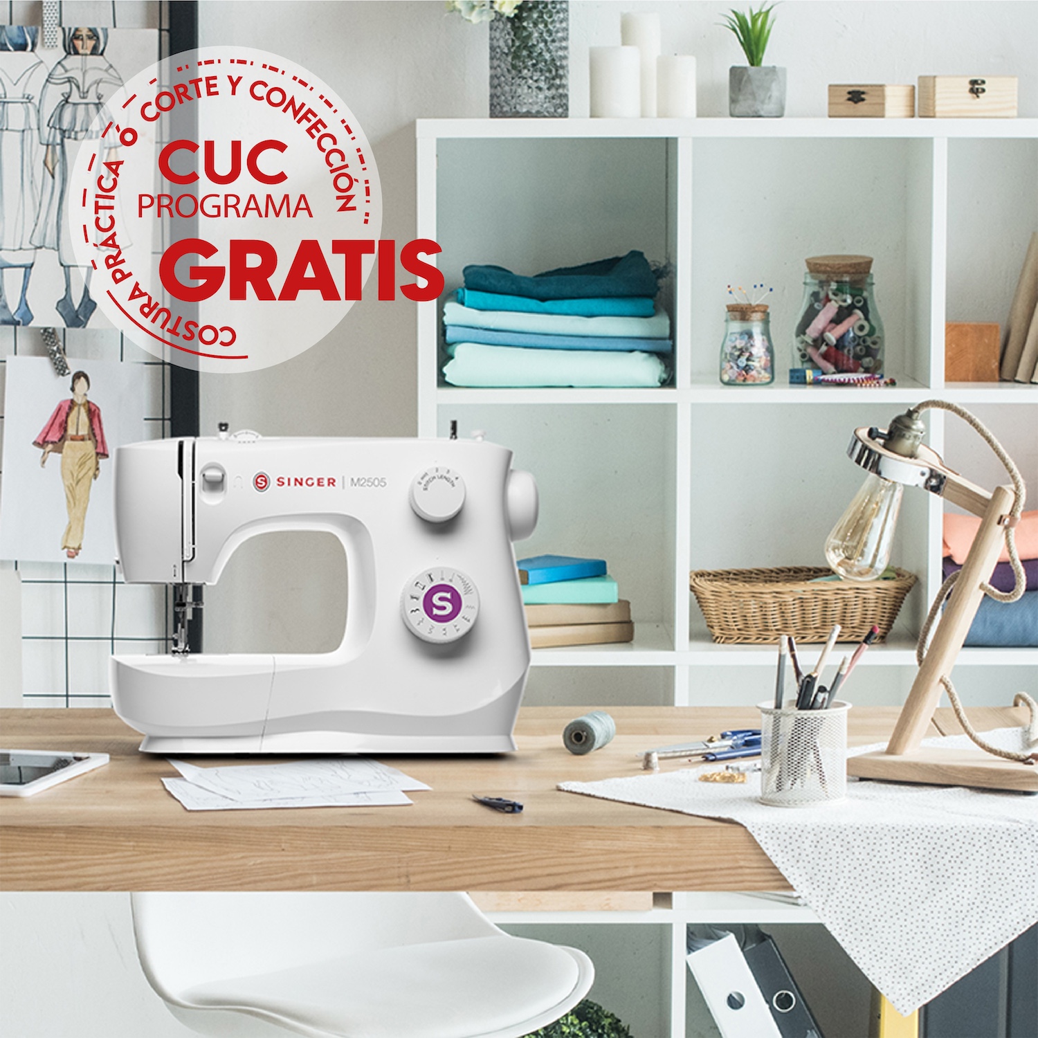 MÁQUINA DE COSER SINGER M2505 70W - 6