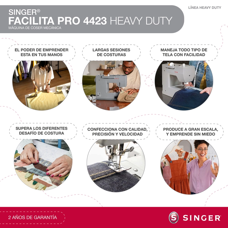 MAQUINA DE COSER SINGER FACILITA PRO 4423 90W - 4