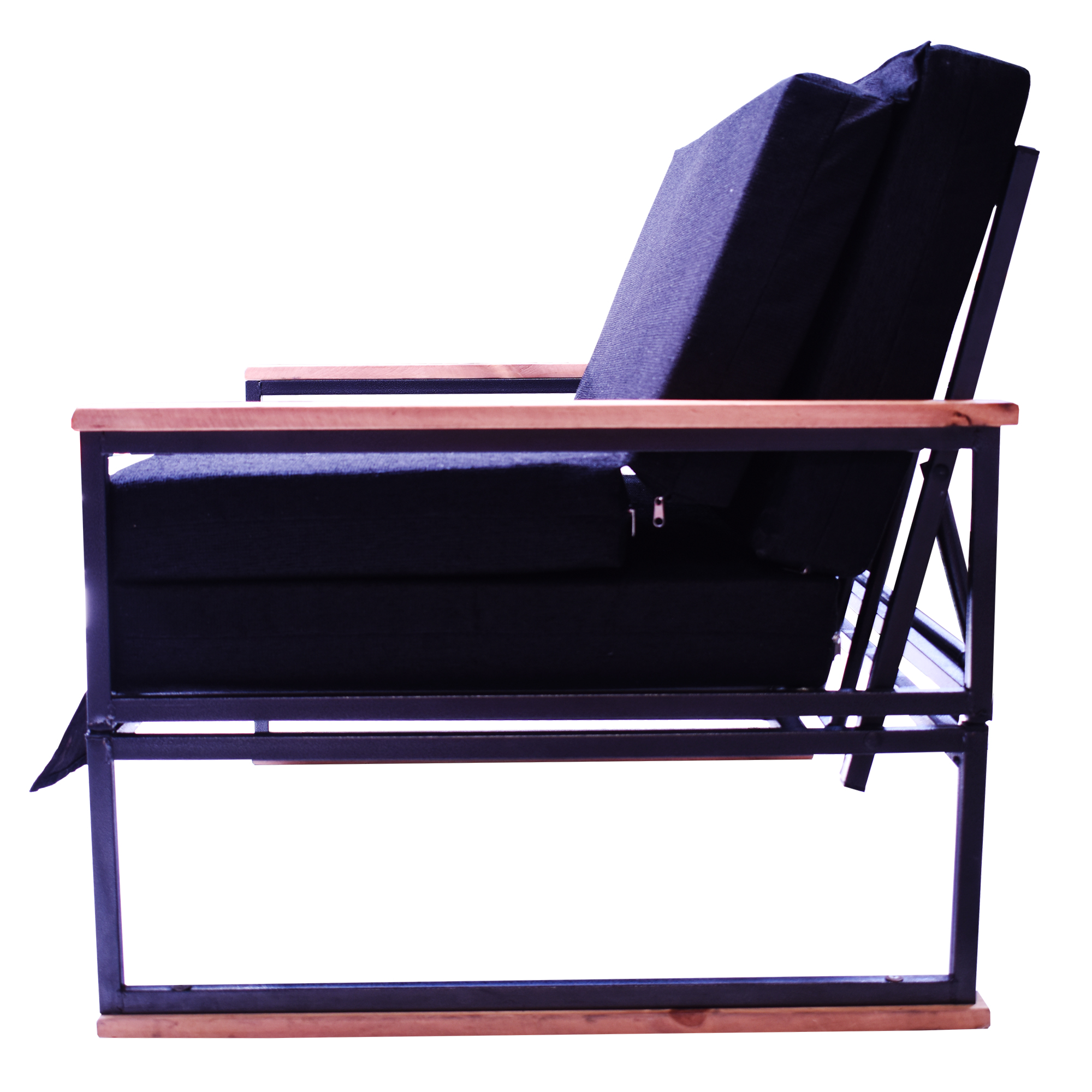 FUTON RECUTEX FOLK NEGRO 1.5 PLAZA - 2