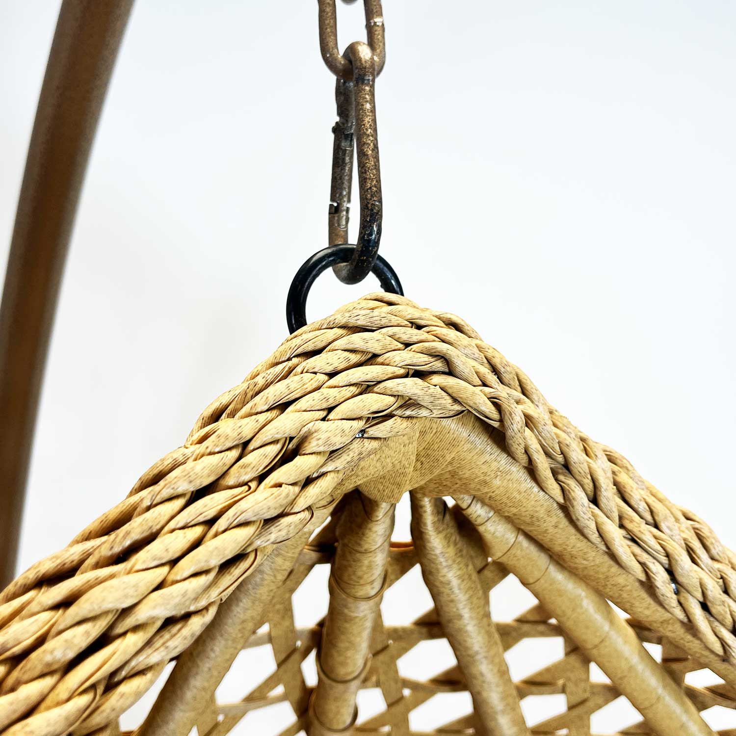 Silla Colgante Hawái L Caramelo Cojín Marfil - 6