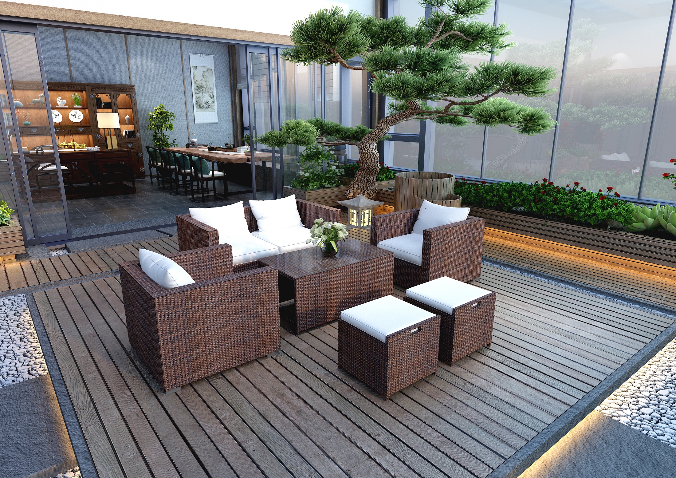 JUEGO TERRAZA ELBARCO.CL BRIS21CH BRISBANE CHOCOLATE 6 PERSONAS - 10