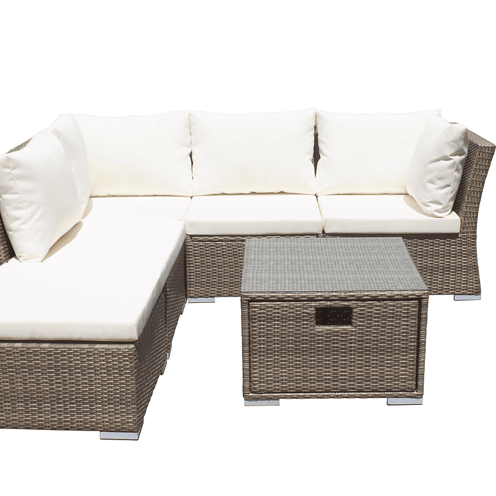 JUEGO LIVING TERRAZA FRESNO CARAMELO - 10