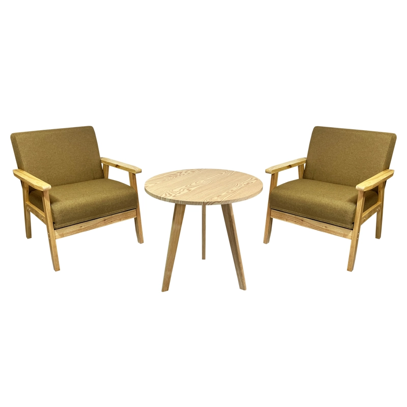 Set Poltronas + Mesa Nature Café - 1