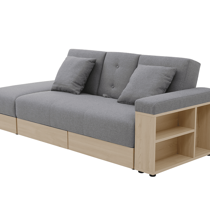 SOFÁ CAMA ELBARCO.CL ALASKA GRIS - 4