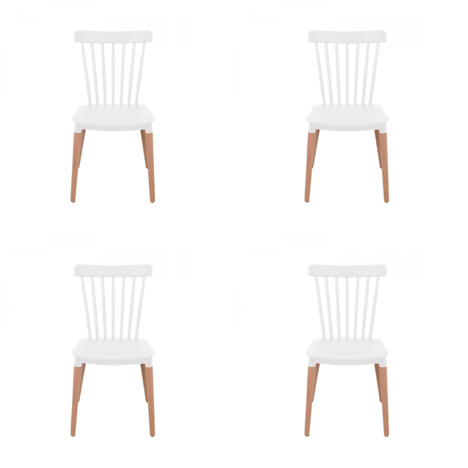 SILLA WINDSOR BLANCA PACK 4 UNIDADES - 1