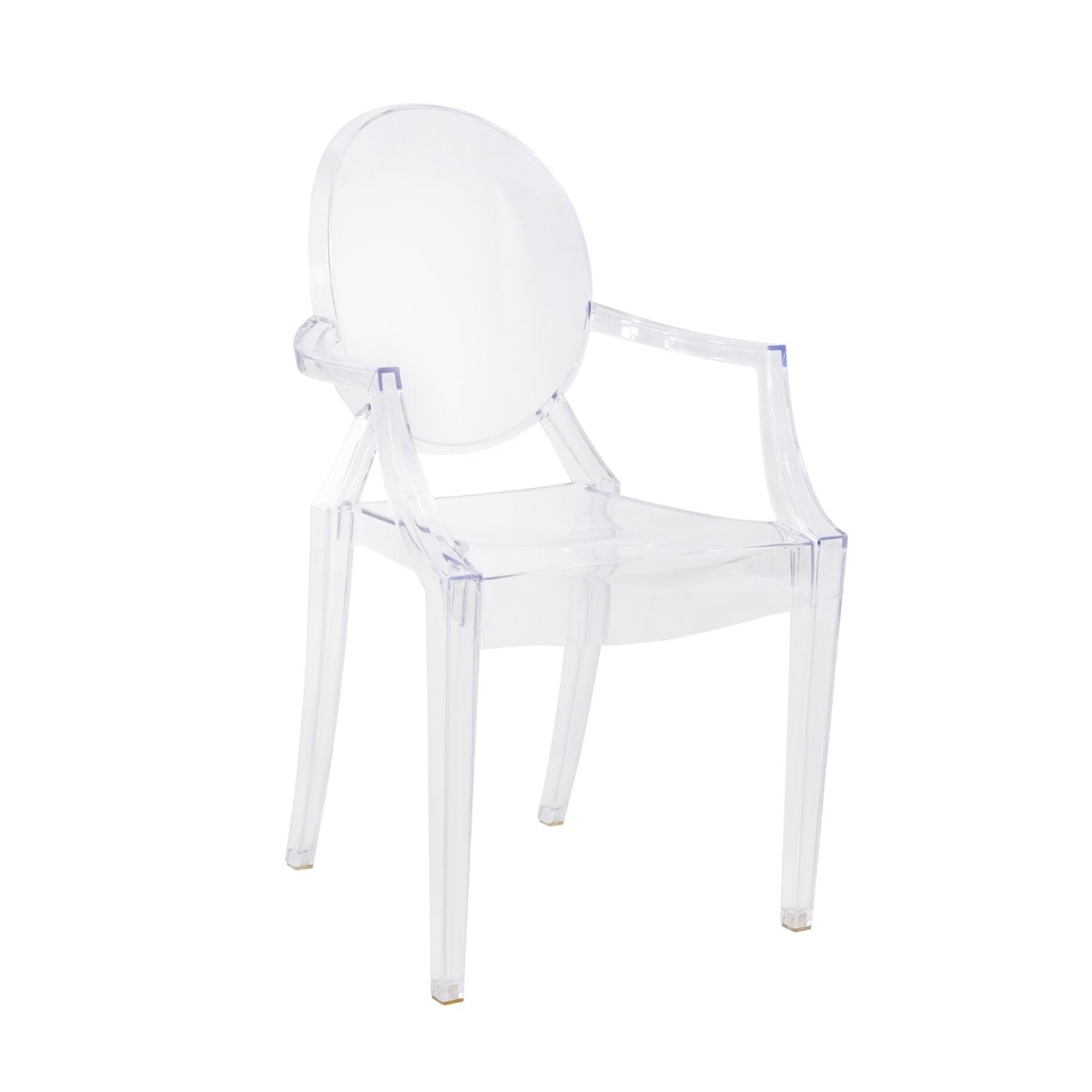 SILLA ELBARCO.CL LOUIS GHOST TRANSPARENTE CON BRAZOS PACK 4 UNIDADES - 2