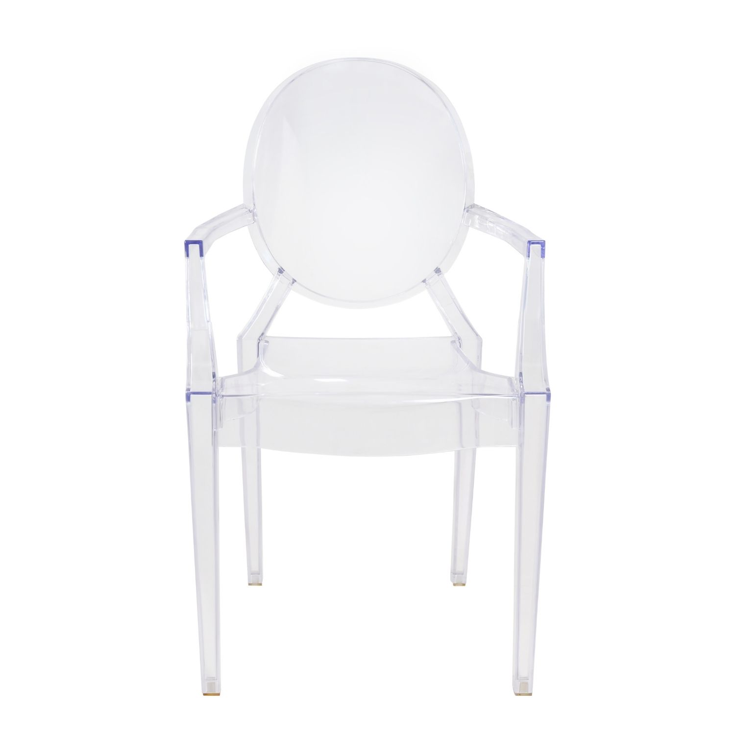 SILLA ELBARCO.CL LOUIS GHOST TRANSPARENTE CON BRAZOS PACK 4 UNIDADES - 3