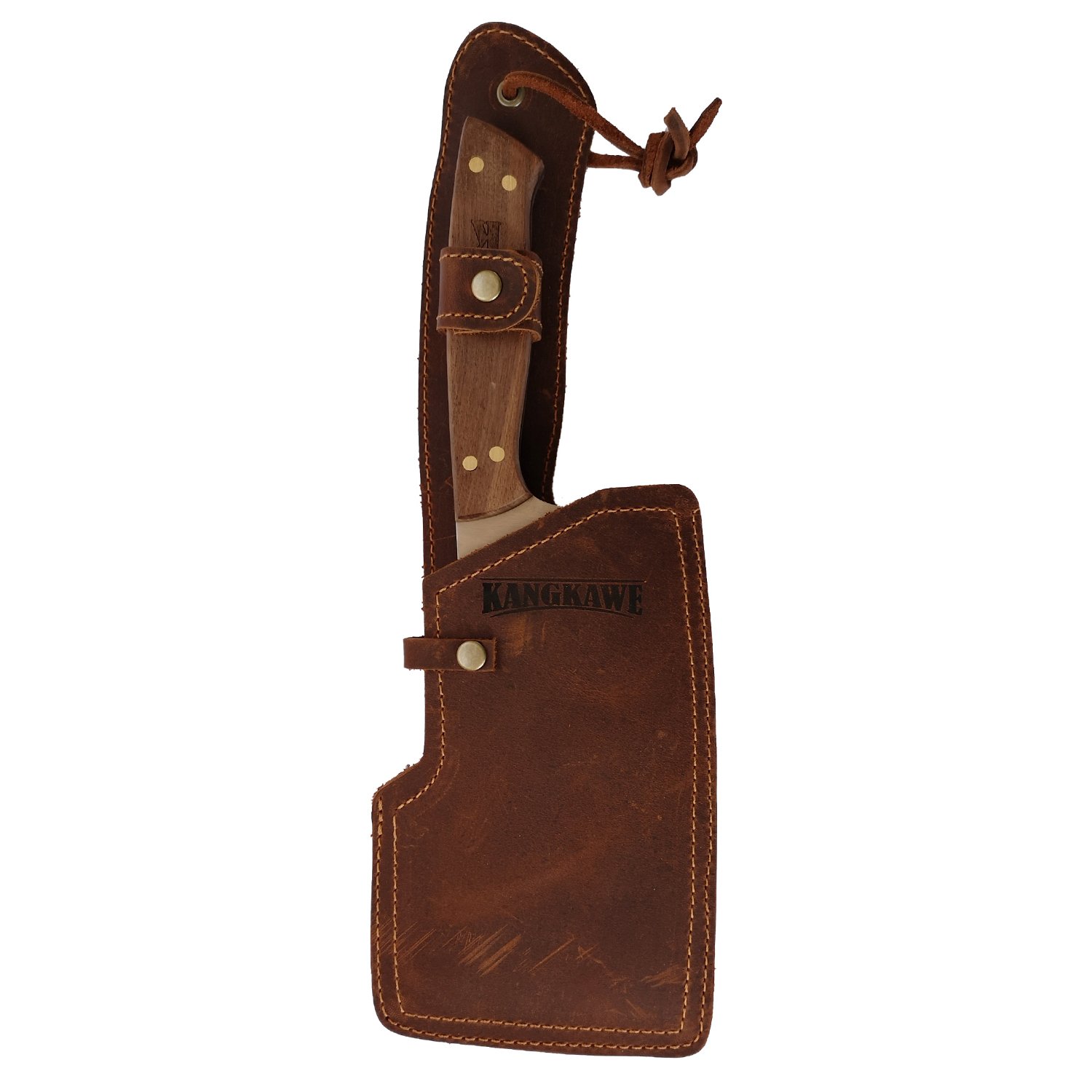 MACHETE 7' PARRILLERO RIÑIHUE CON FUNDA DE CUERO CAFÉ - 1