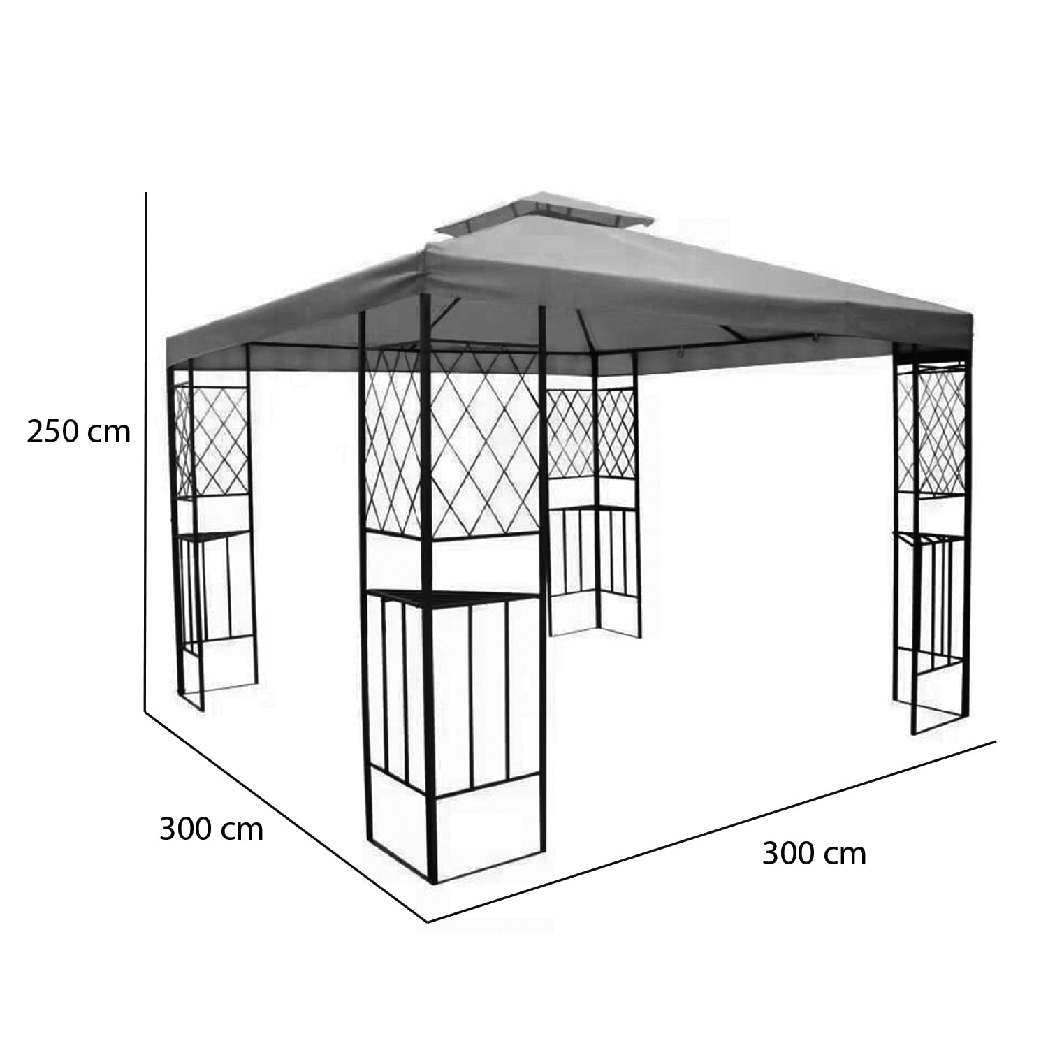 Pérgola Bahía Inglesa 3x3mt Marfil - 4