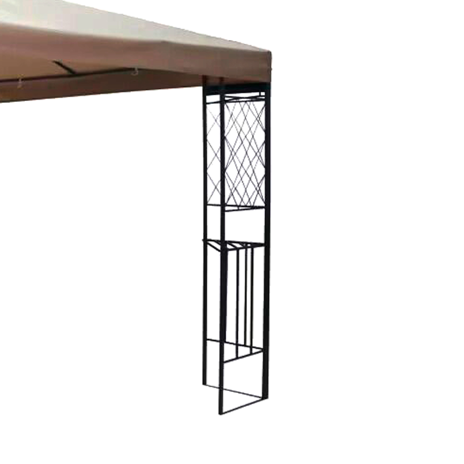 PE RGOLA 3X3MT COLOR CAFE - 2