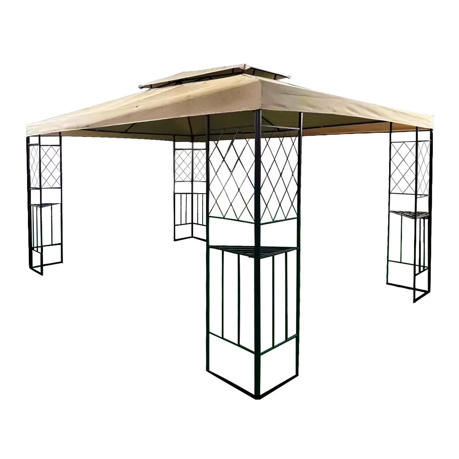 PE RGOLA 3X4MT COLOR CAFE - 1