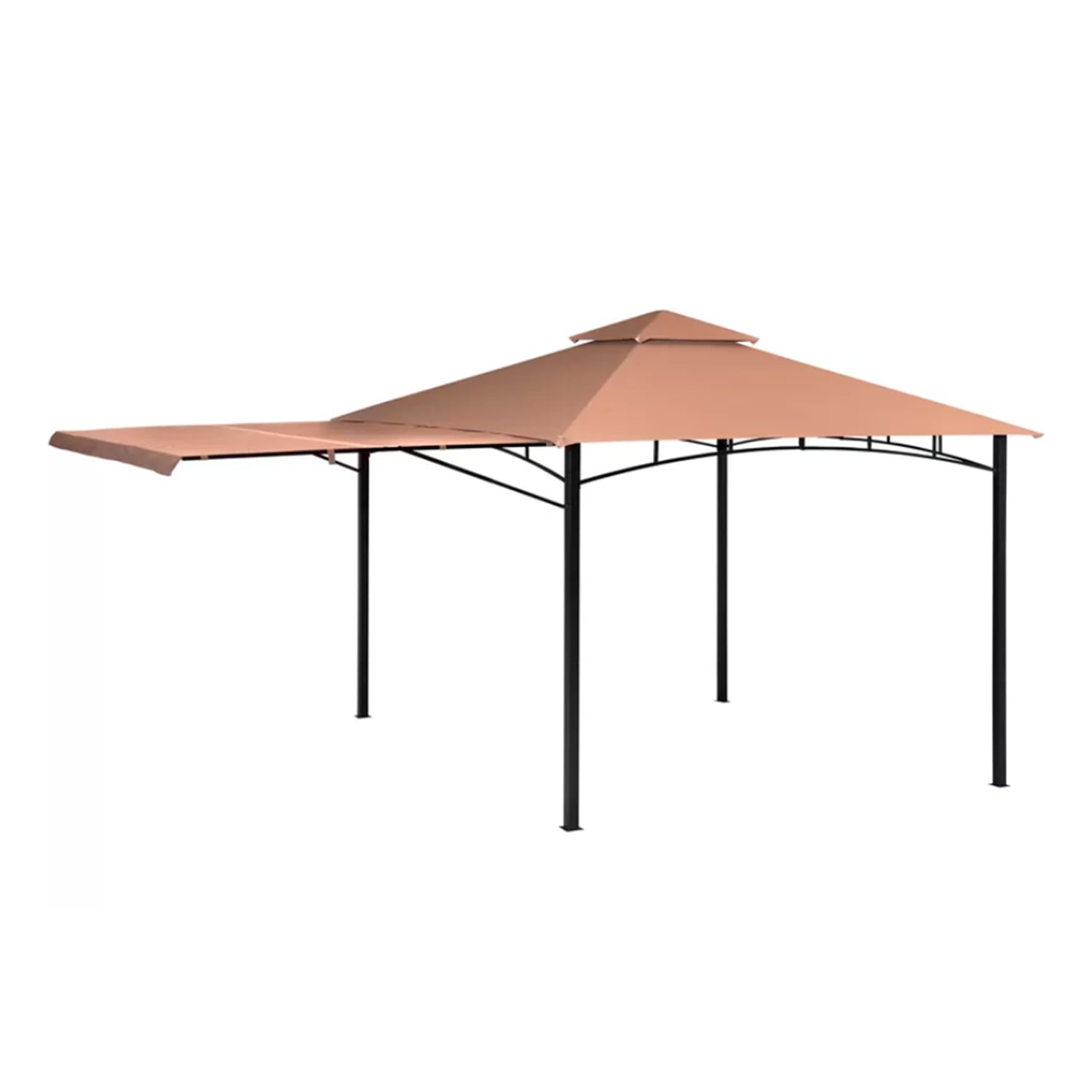 PE RGOLA CON LATERAL 3X3MT COLOR CAFE - 3