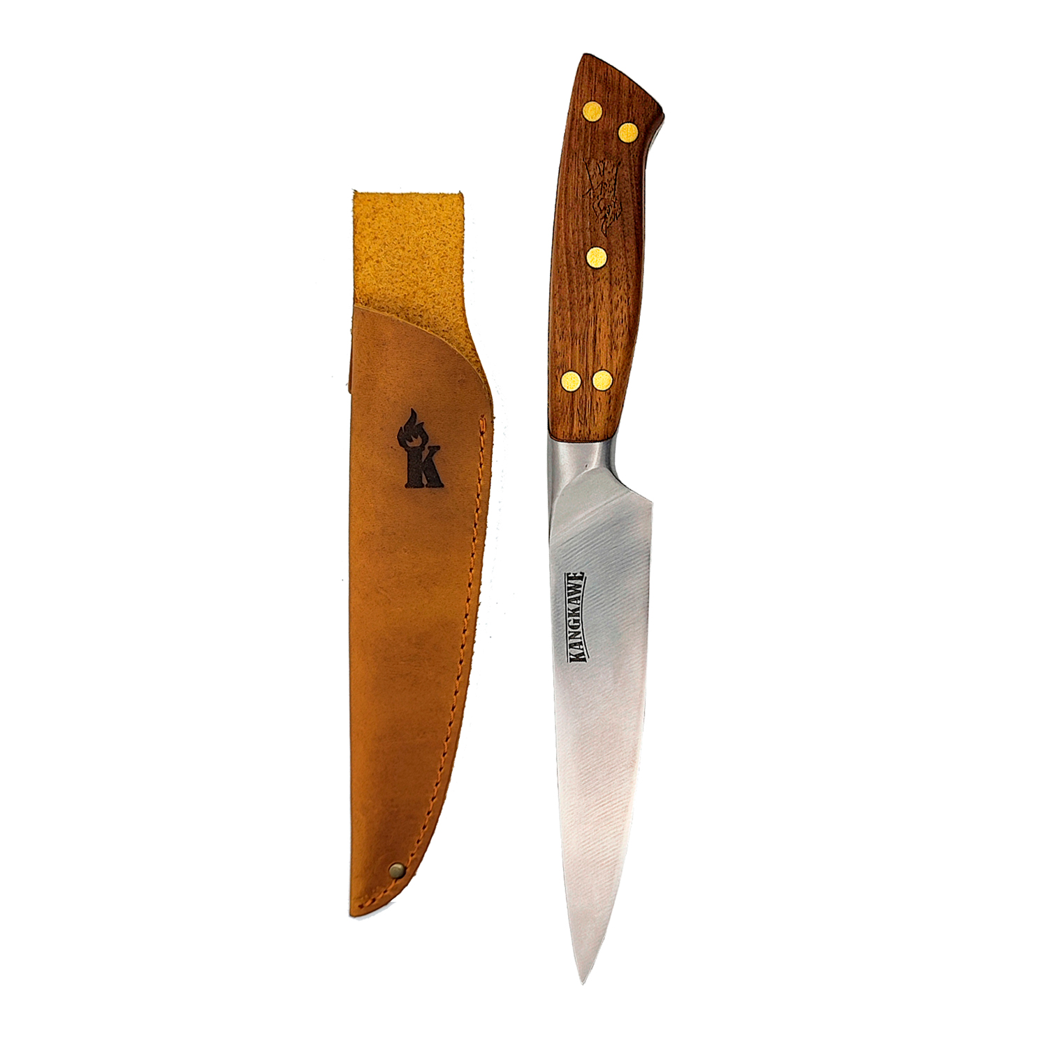 CUCHILLO 5' PELLAIFA CON FUNDA DE CUERO CAFÉ - 2