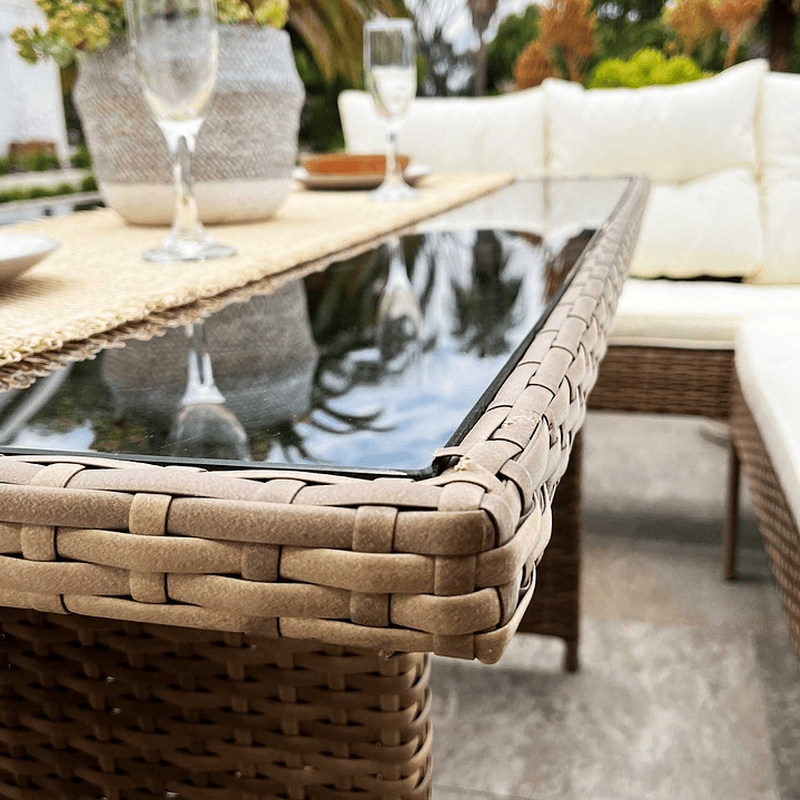 JUEGO LIVING COMEDOR TERRAZA ALMA 8 PERSONAS - 2