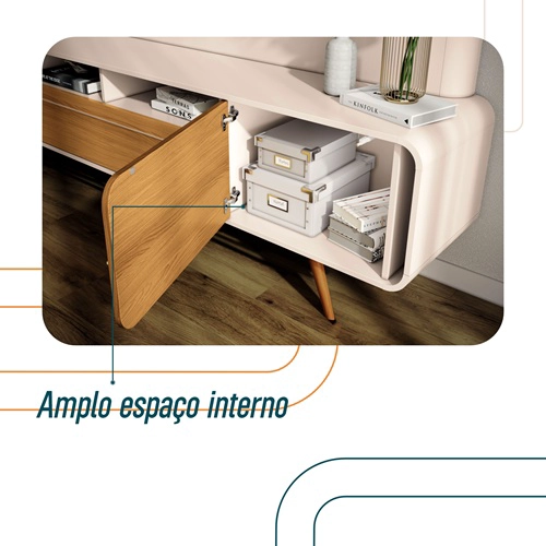 RACK TV MARSELLA 85' 220X57X40 CM - 4