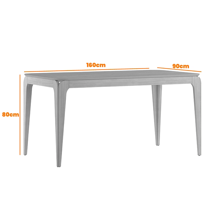 JUEGO DE COMEDOR AREZZO 160X90 CM 6 SILLAS BEIGE - 5