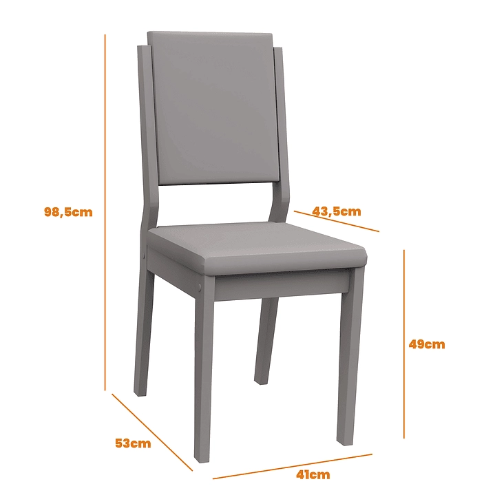 JUEGO DE COMEDOR AREZZO 160X90 CM 6 SILLAS BEIGE - 6