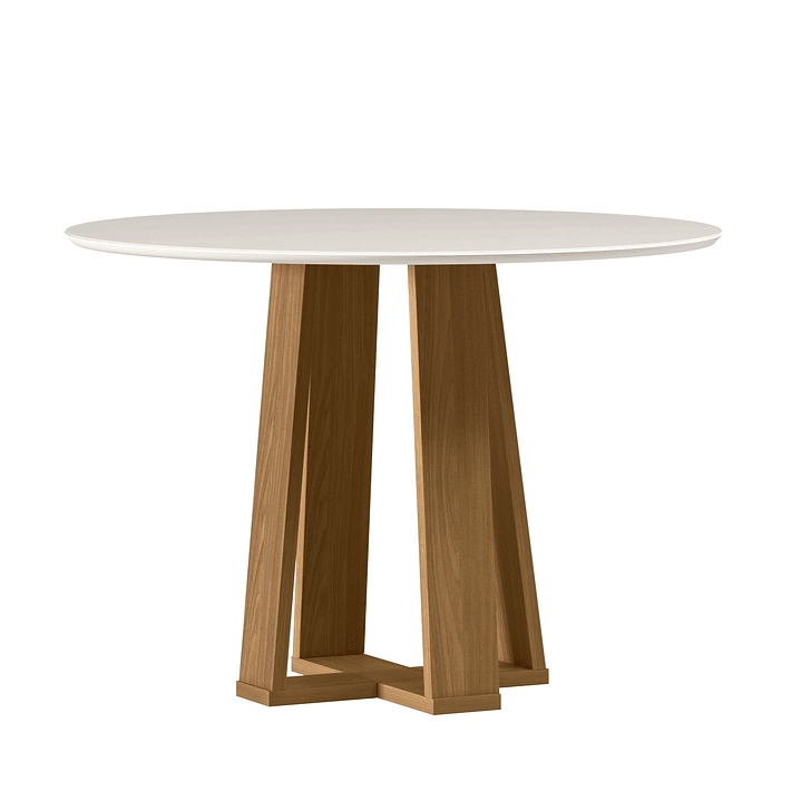 JUEGO DE COMEDOR MONTREAL 100X100 CM VIDRIO 4 SILLAS BEIGE - 3
