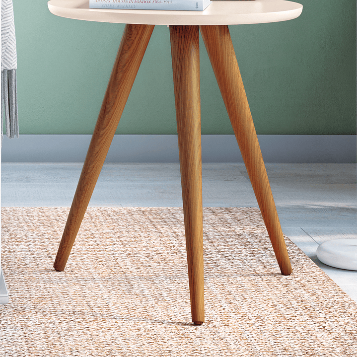 MESA LATERAL ALBA OFF WHITE 44X44X50 CM - 2
