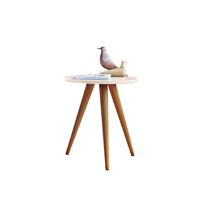 MESA LATERAL ALBA OFF WHITE 44X44X50 CM - 3