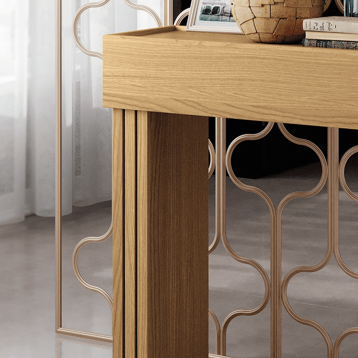 ARRIMO TRENTO FREIJO-OFF WHITE 129X80X30 CM - 2