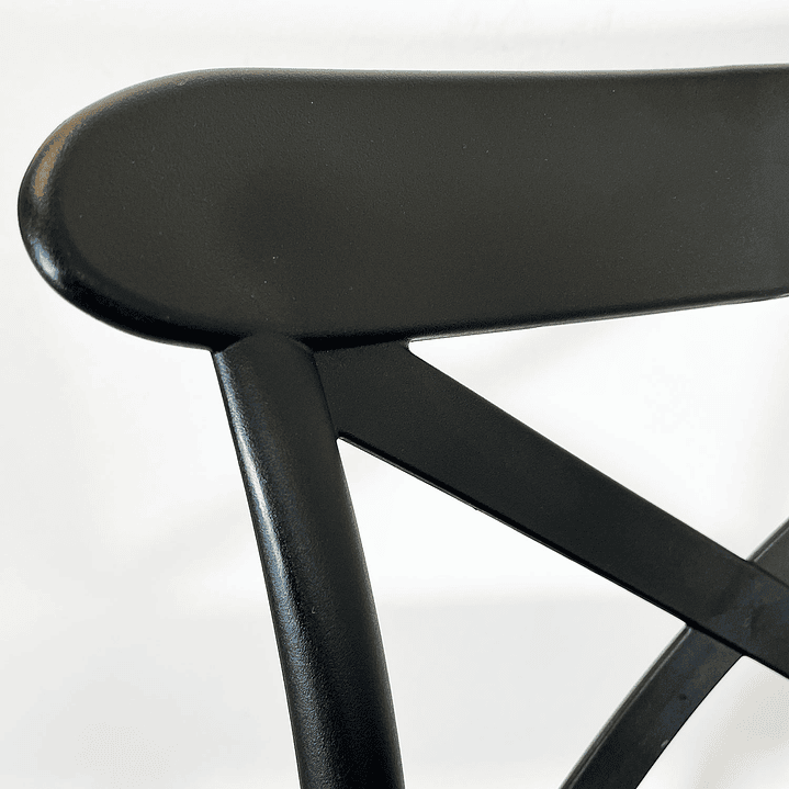 TABURETE BAR CROSSBACK NEGRA - 4